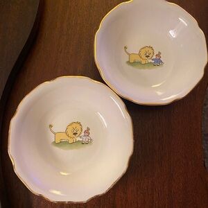 Set of two vintage child’s Whittard of Chelsea Cereal Bowls,
